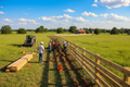 Professional fence installation on a rural East Texas property